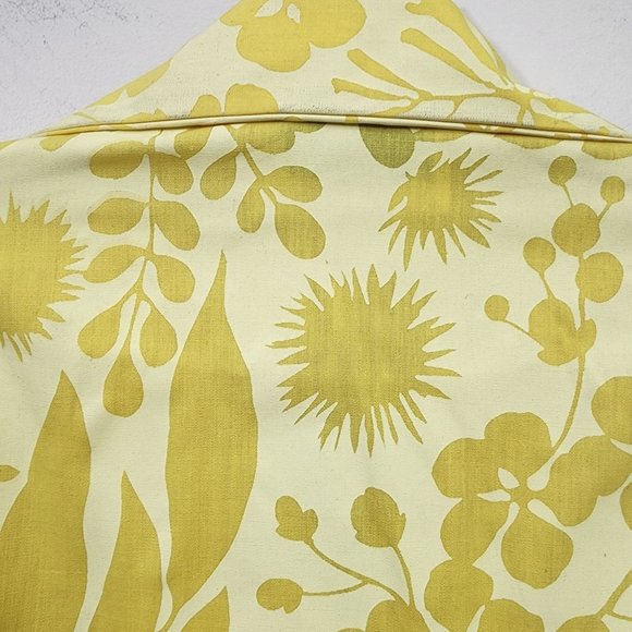 Ruth Clarage 1960s Vintage hand painted yellow floral long sleeve belted dress - Picture 7 of 13